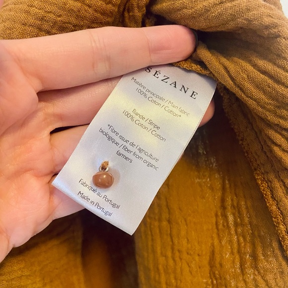 Sézane Ester Blouse in Coffee - Picture 10 of 11